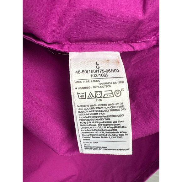 Women’s GAP Large Fuchsia Oversized Button Down Shirt - Picture 5 of 5